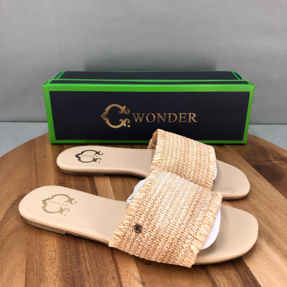 Wonder Natural Slides Womens 7 Sandals Catcher Style Slip On